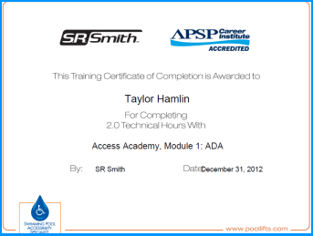 ADA Education Certification Program